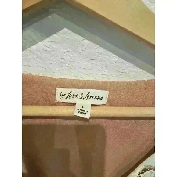 For Love & Lemons Renne bell sleeves Mini SZ L - Picture 4 of 7